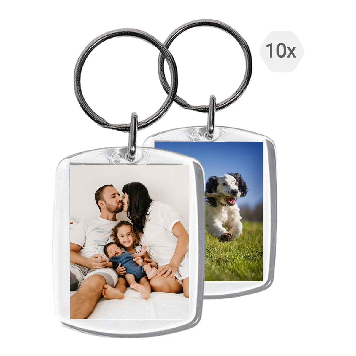 BukkitBow - Sleutelhanger Met Foto Houder - Set van 10 Stuks
