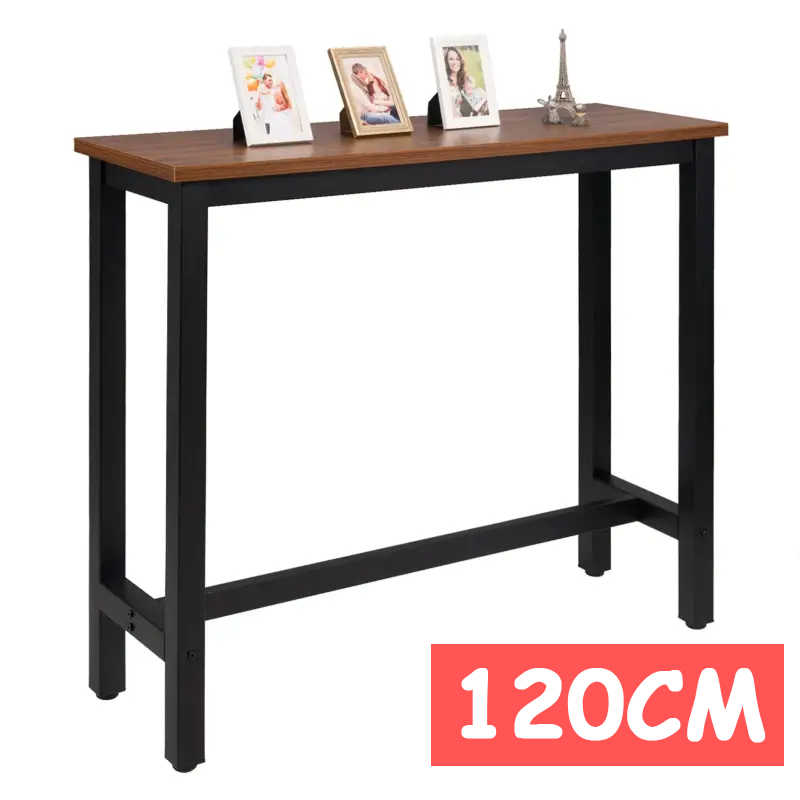 BukkitBow – Luxus-Bartisch – Bartisch für drinnen und draußen – Metall-Bartisch – rechteckige Bar – 120 x 40 x 100 cm