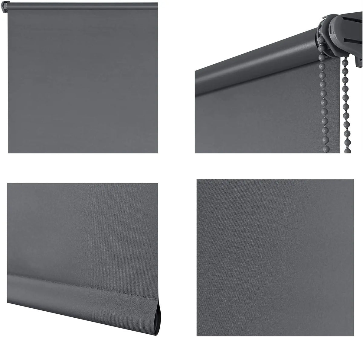EUGAD Blackout Roller Blind with Accessories and Coating No Drilling Sun Privacy Protection for Windows and Doors