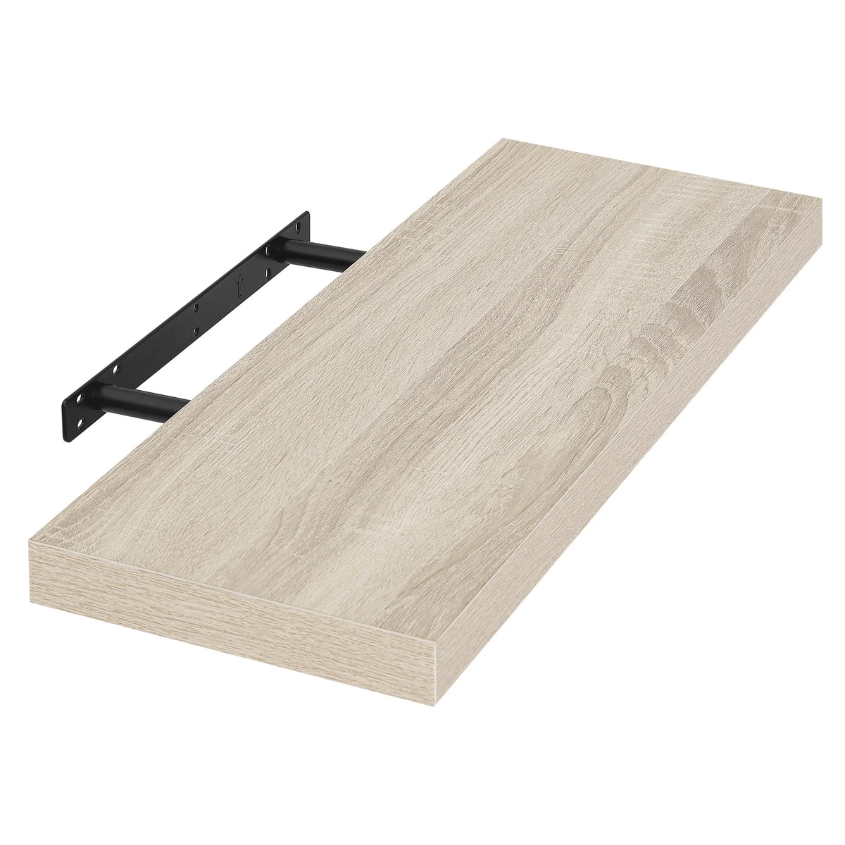EUGAD Floating Shelf Wall Shelf DVD / CD Rack with Wooden Board Hanging Shelf Decoration for Living Room Bedroom