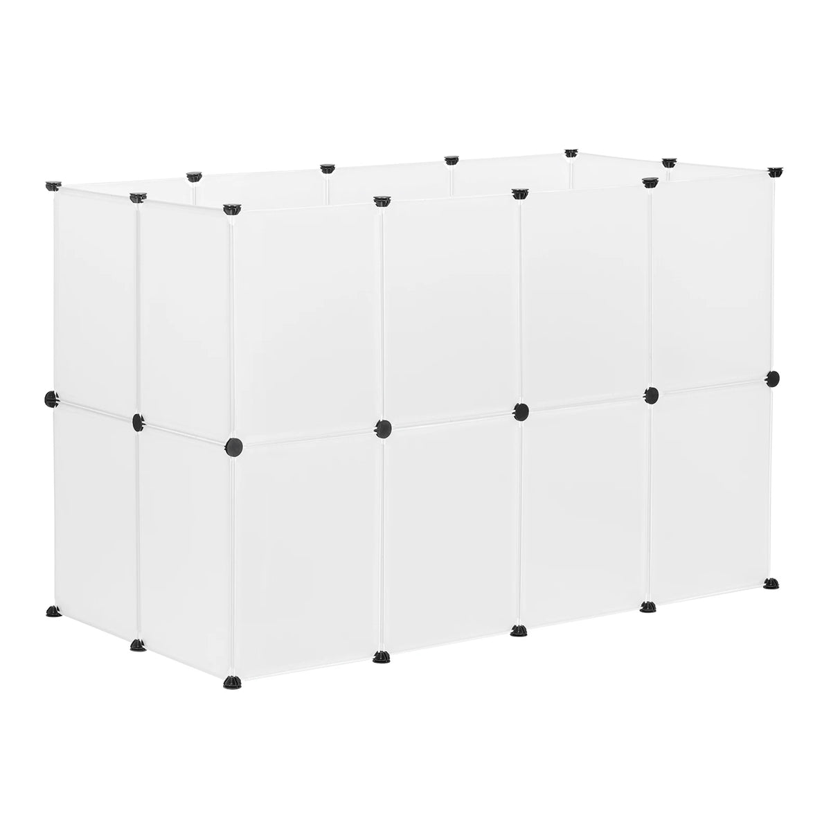 EUGAD DIY Pet Playpen Rabbit Accessories Indoor Guinea Pig House with Door Cage for Cat Hedgehog Hamster Exercise Modular Enclosure