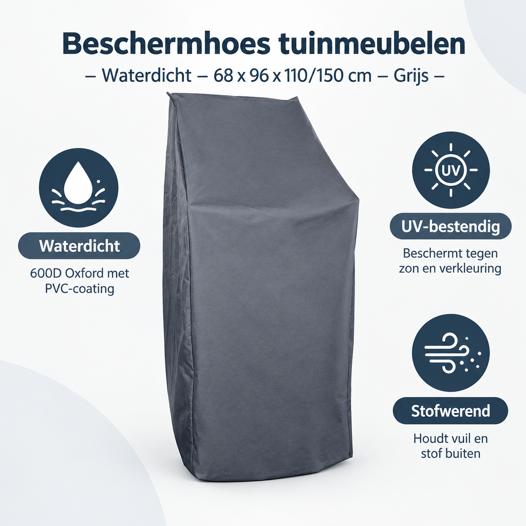 Overzicht van beschermhoes tuinmeubelen met de belangrijkste productvoordelen