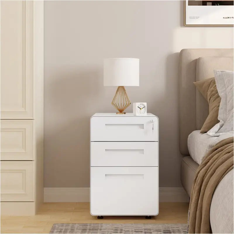 BukkitBow - Archiefkast op Wielen met Slot - Met Ronde