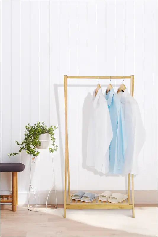 BukkitBow - Bamboe Kledingrek / Kaptstok - Natuurlijke