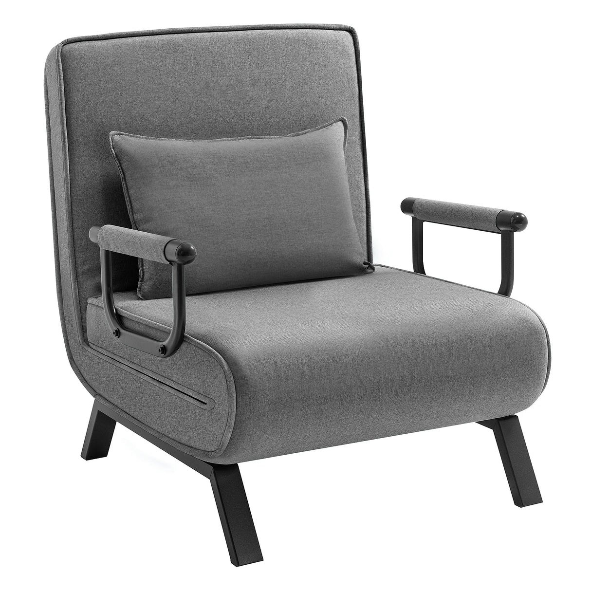 Verstelbare, opvouwbare BukkitBow 3-in-1 ligstoel met comfortabele zitting en rugleuning voor ontspanning en gemak.