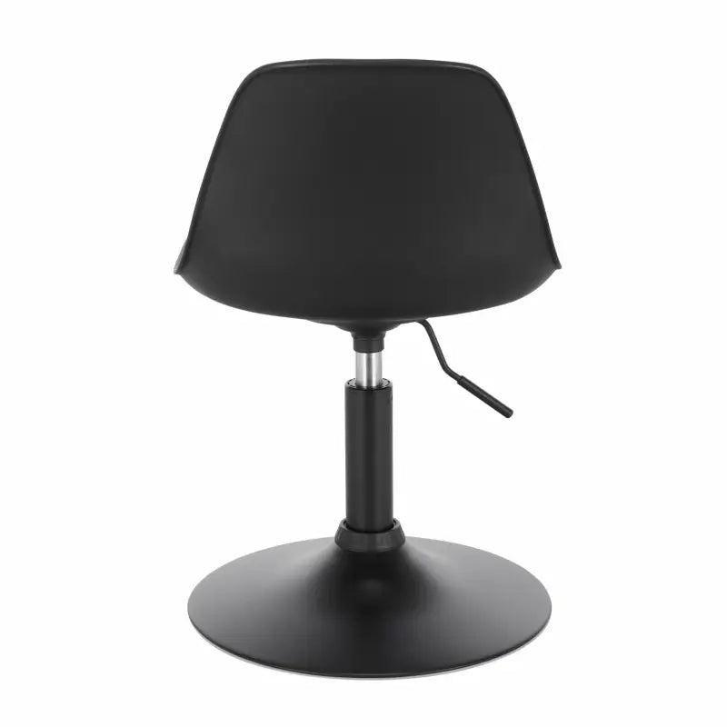 BukkitBow barkruk met PU en metalen zitting, verstelbaar in hoogte, 360° draaibaar en antislip voetsteun, zithoogte 40-50 cm