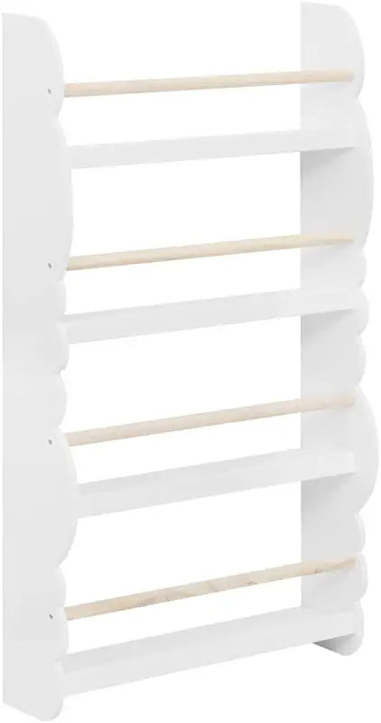 Houten BukkitBow kinderboekenkast met boekenplanken, geschikt voor kinderkamer en speelgoedopslag, vrolijk en functioneel ontwerp