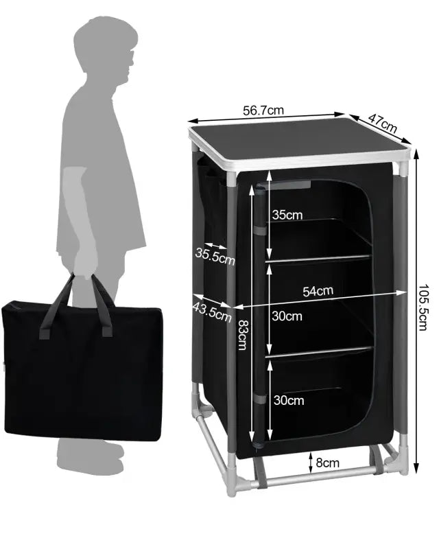 BukkitBow - Campingtafel - Oxford Doek en Aluminium