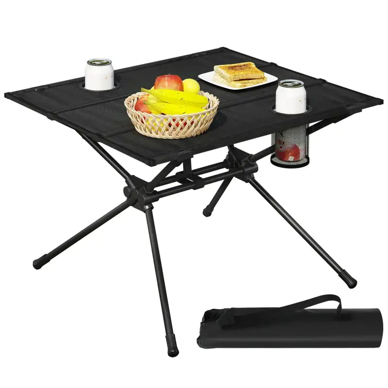 BukkitBow campingtafel set met opberghoes, lichtgewicht metalen frame en Oxford-stof, opvouwbaar en gemakkelijk mee te nemen.