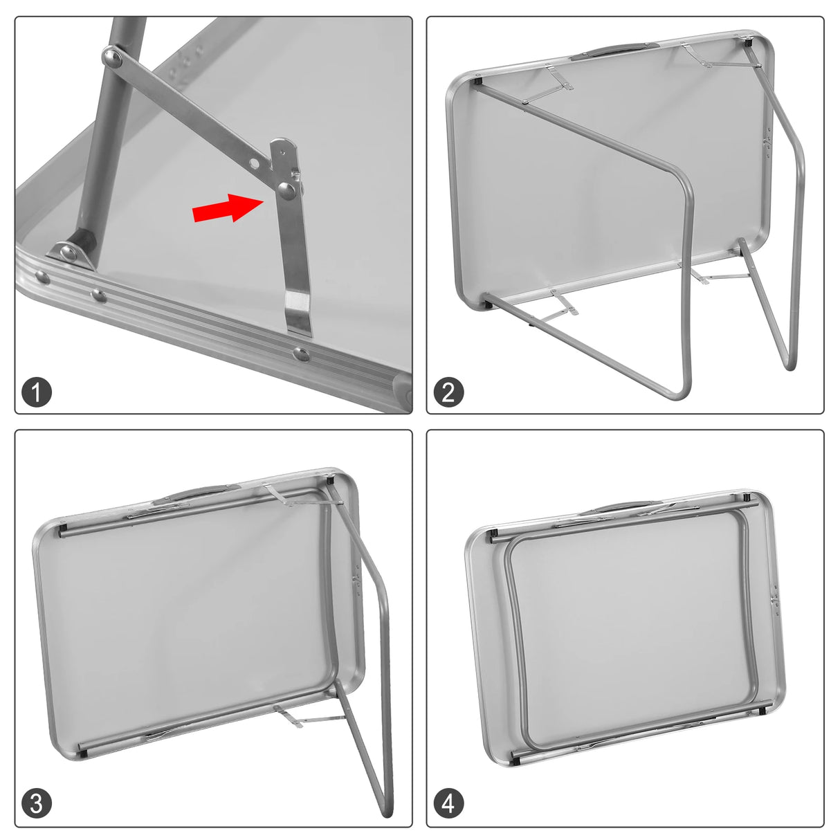 BukkitBow compacte opvouwbare campingtafel met handvat, lichtgewicht en makkelijk te dragen, ideaal voor outdoor kampeeractiviteiten