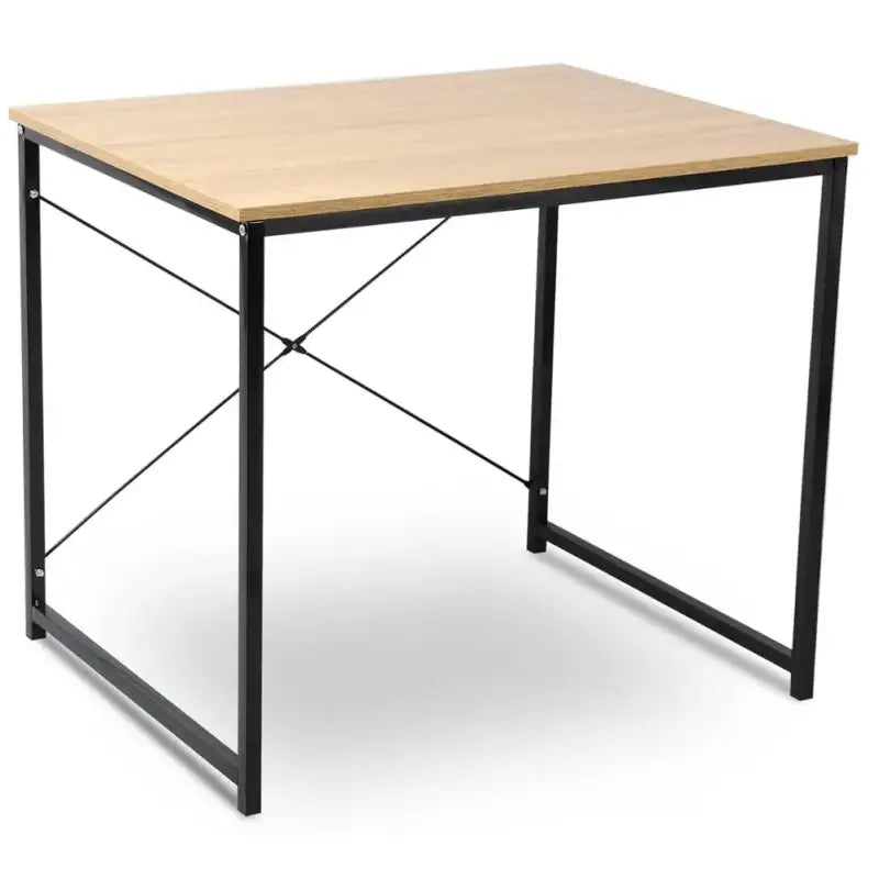 BukkitBow computertafel bureau met spaanplaat en metalen frame, afmetingen 80x60x70cm, geschikt voor kantoor of thuisgebruik