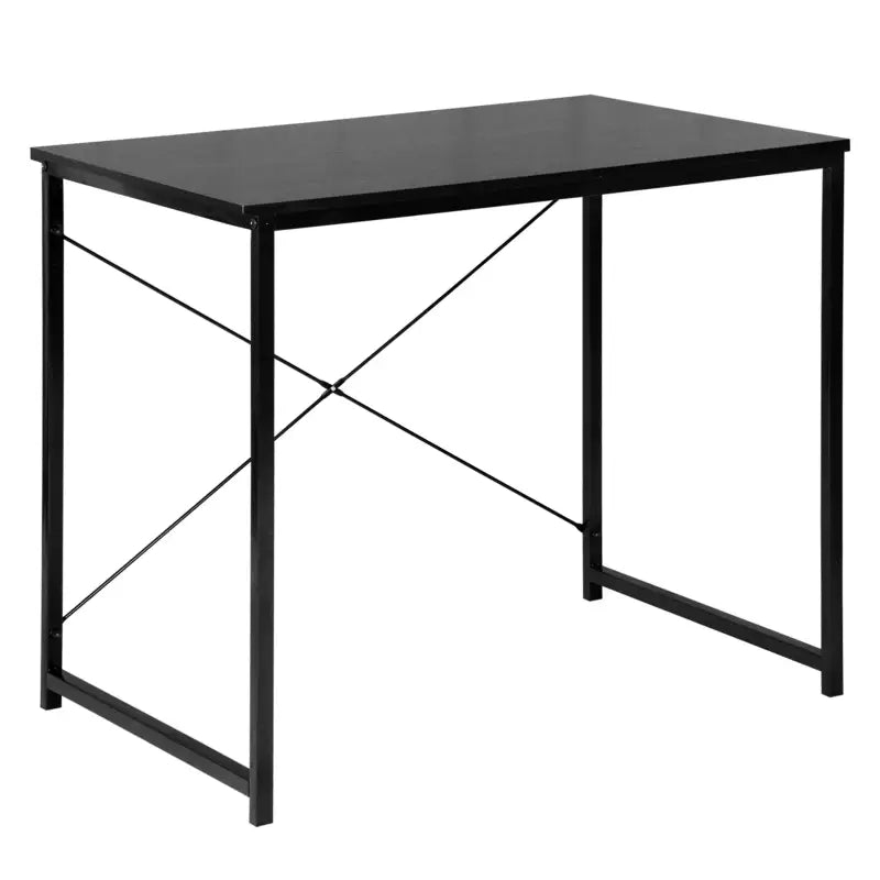 BukkitBow computertafel bureau van spaanplaat en metaal, 80x60x70cm, geschikt voor thuis of kantoorgebruik