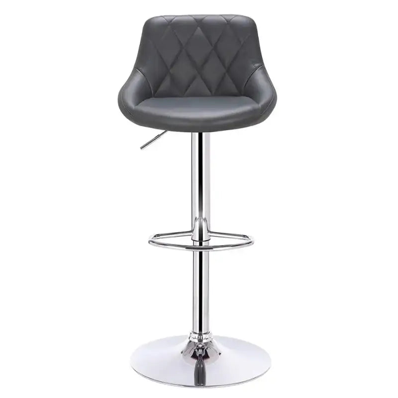 Industriële velvet barkruk van BukkitBow met rugleuning en verstelbare zithoogte van 60-82 cm, stijlvolle en comfortabele barkruk
