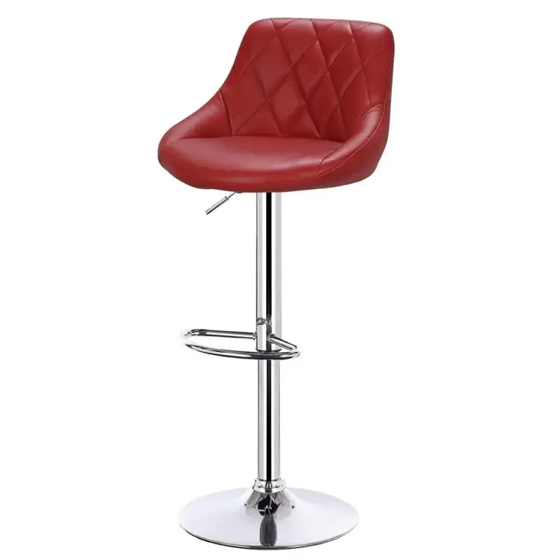 BukkitBow industriële velvet barkruk met rugleuning en verstelbare zithoogte van 60-82 cm, in een moderne interieurstijl.