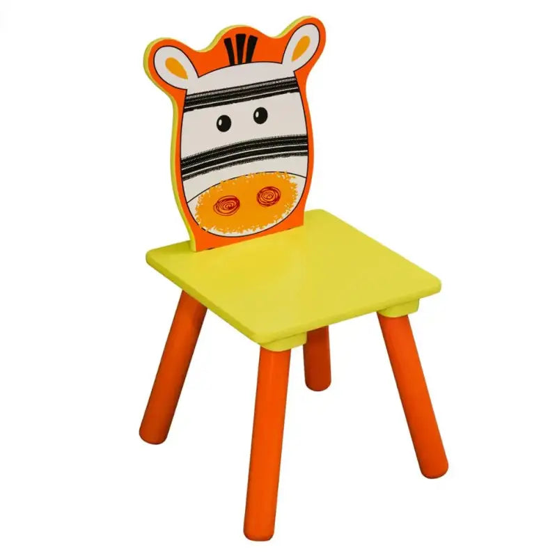 BukkitBow kinder tafel en stoelen set, stevige en veilige kindertafel met 2 stoelen, afmetingen 60x60x44cm, geschikt voor kinderen
