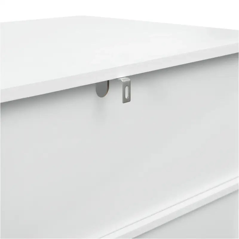 Dressoir van BukkitBow met wolkvormige handgrepen, 3 laden en 3 vakken, afmetingen 80x81,5x48 cm, modern meubelstuk.