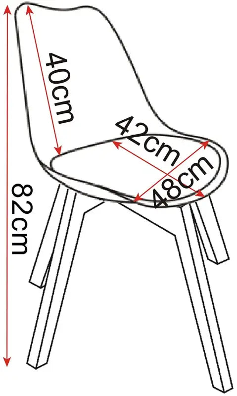 Linnen eetkamerstoel van BukkitBow met massief houten poten en ergonomisch zitcomfort, zithoogte 42 cm.