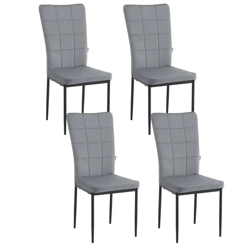 BukkitBow luxe eetkamerstoel met fluwelen en kunstleren bekleding, metalen frame en ergonomisch ontwerp, 46 cm zithoogte.