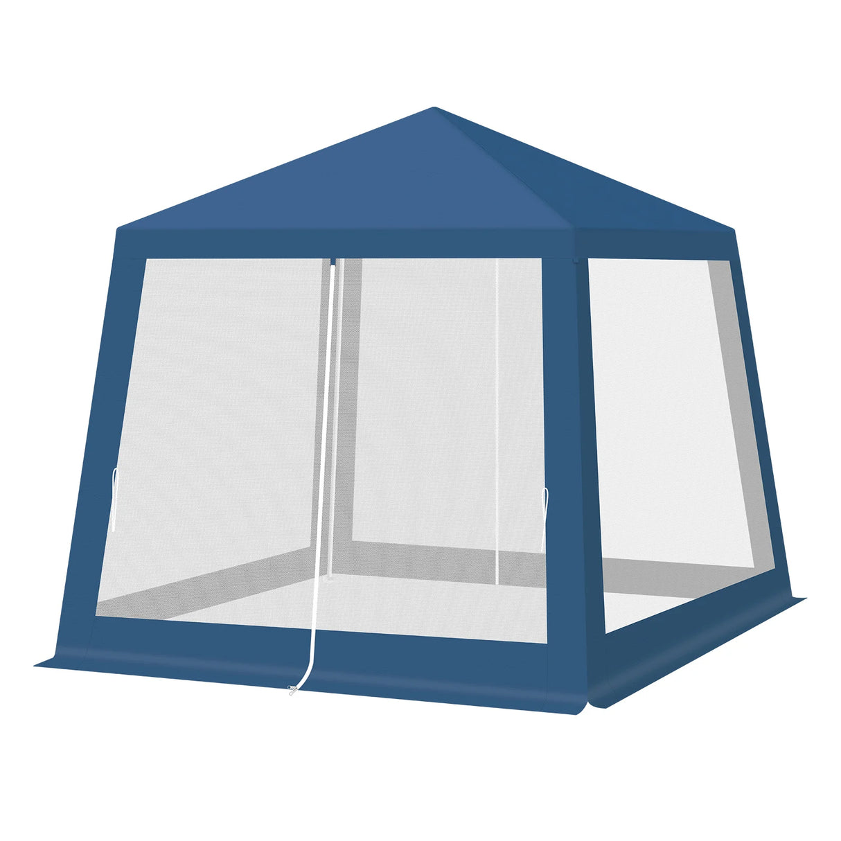 Luxe BukkitBow partytent 3x3m met muggennet en UV-bescherming, ideaal voor buitenfeest of barbecue.