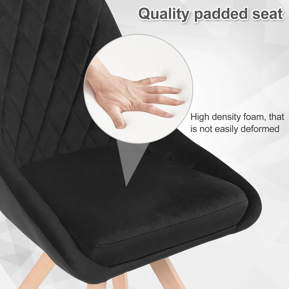 Set van 2 BukkitBow luxe velvet eetkamerstoelen met 360° draaifunctie, zacht velvet en modern ontwerp voor eetkamergebruik