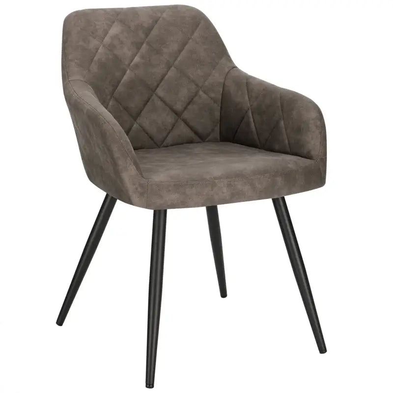 BukkitBow moderne eetkamerstoel van stof en fluweel, ergonomisch en comfortabel, met een zithoogte van 47 cm.