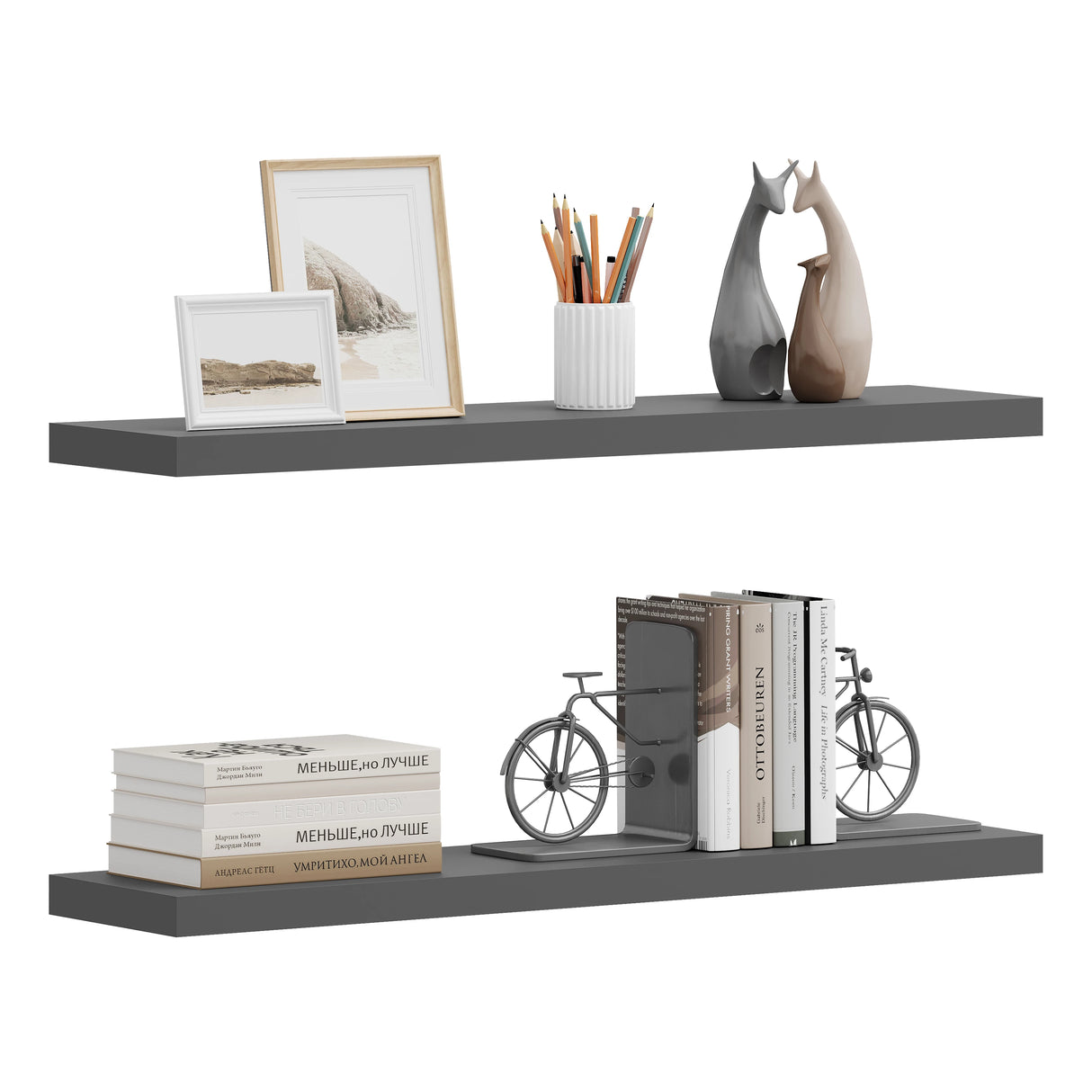 BukkitBow - Moderne Zwevende Wandplank met Onzichtbare Bevestiging