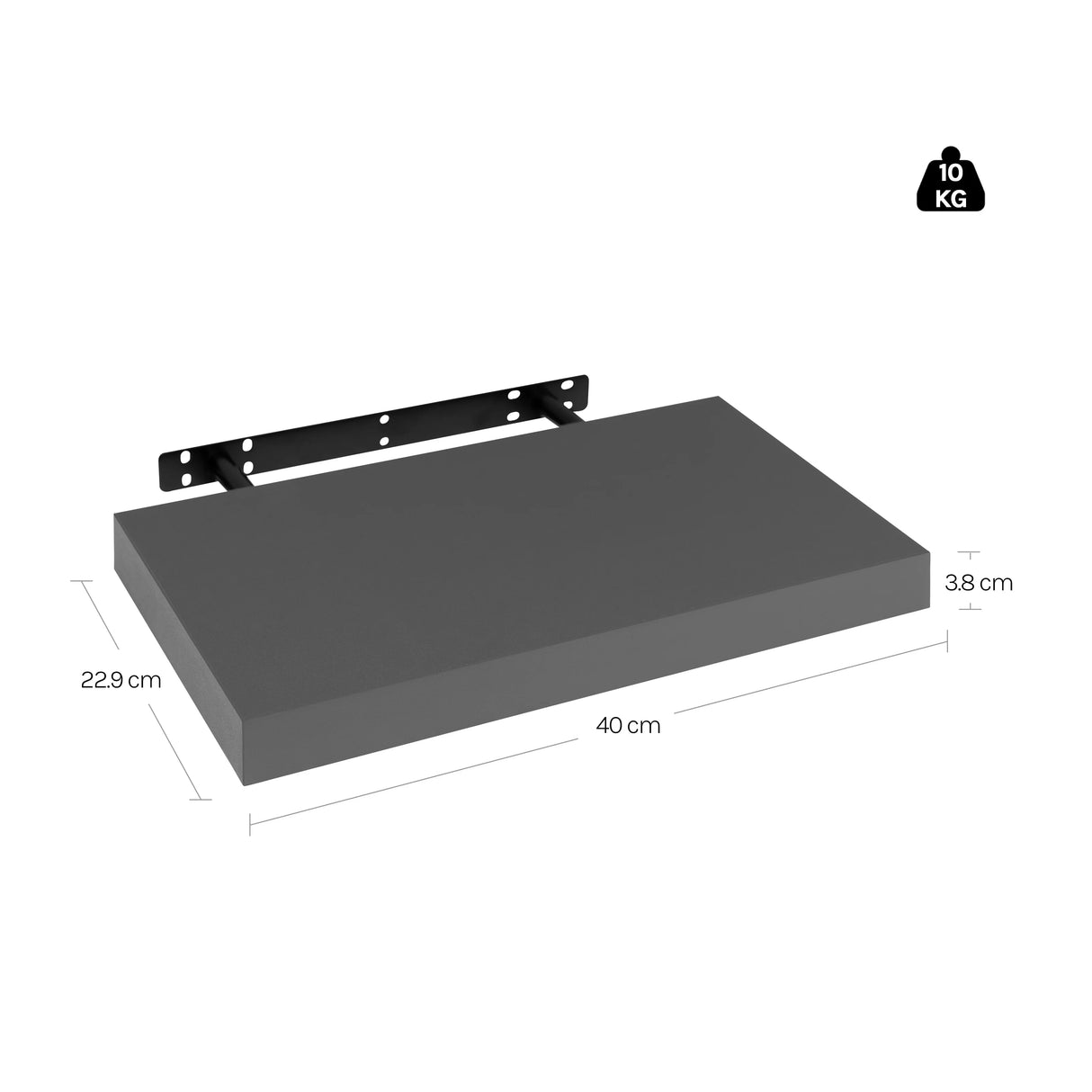 BukkitBow - Moderne Zwevende Wandplank met Onzichtbare Bevestiging