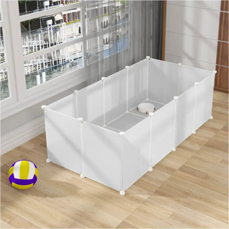 Modulaire BukkitBow dierenren voor hamsters, konijnen, honden en katten, 72x142x45cm, stevige en veilige huisdierenren.