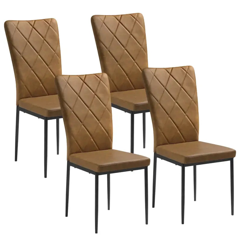 BukkitBow set eetkamerstoelen met leren en fluwelen bekleding, metalen frame, zithoogte 46 cm, geschikt voor diverse interieurstijlen.