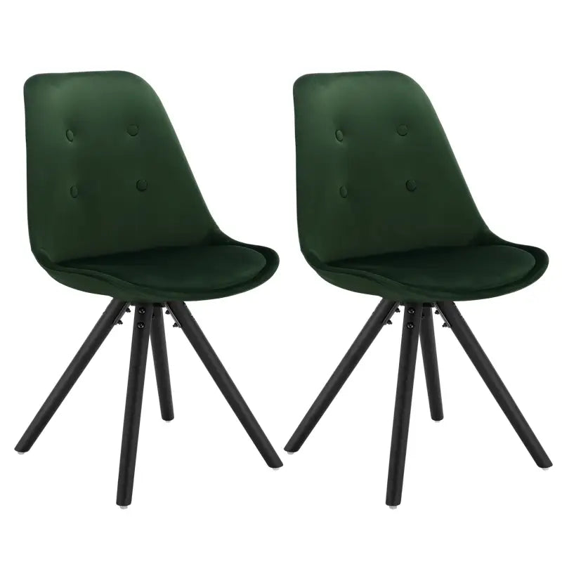 BukkitBow set van vijf stoffen/fluwelen eetkamerstoelen met ergonomisch zitcomfort en eenvoudige montage, zithoogte 46 cm.