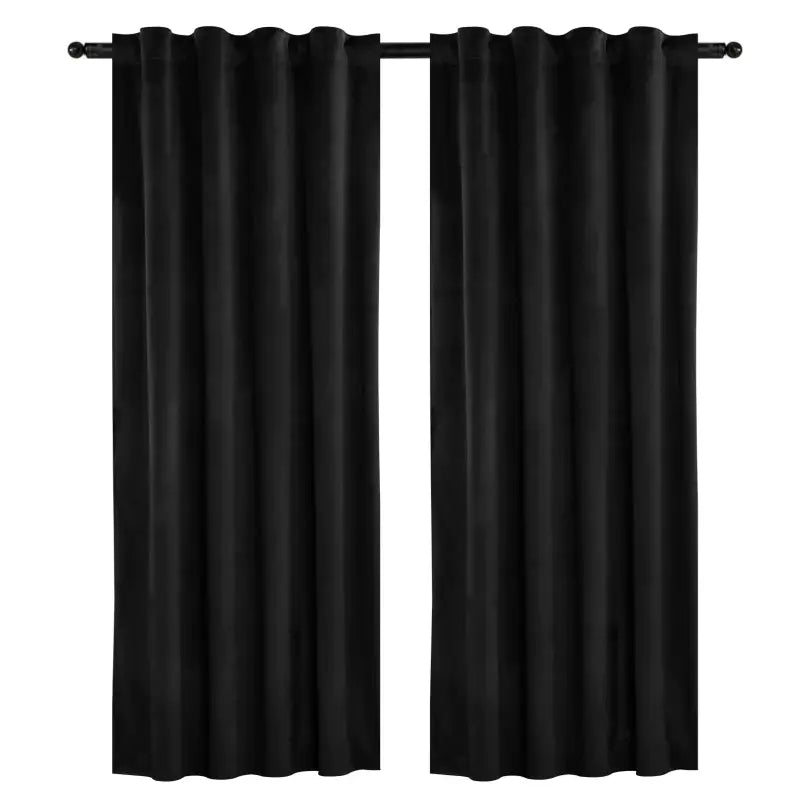 BukkitBow fluwelen gordijnset met verschillende hoogtes, 300g/m², 140 cm breed, in diverse kleuren, voor stijlvolle raamdecoratie.