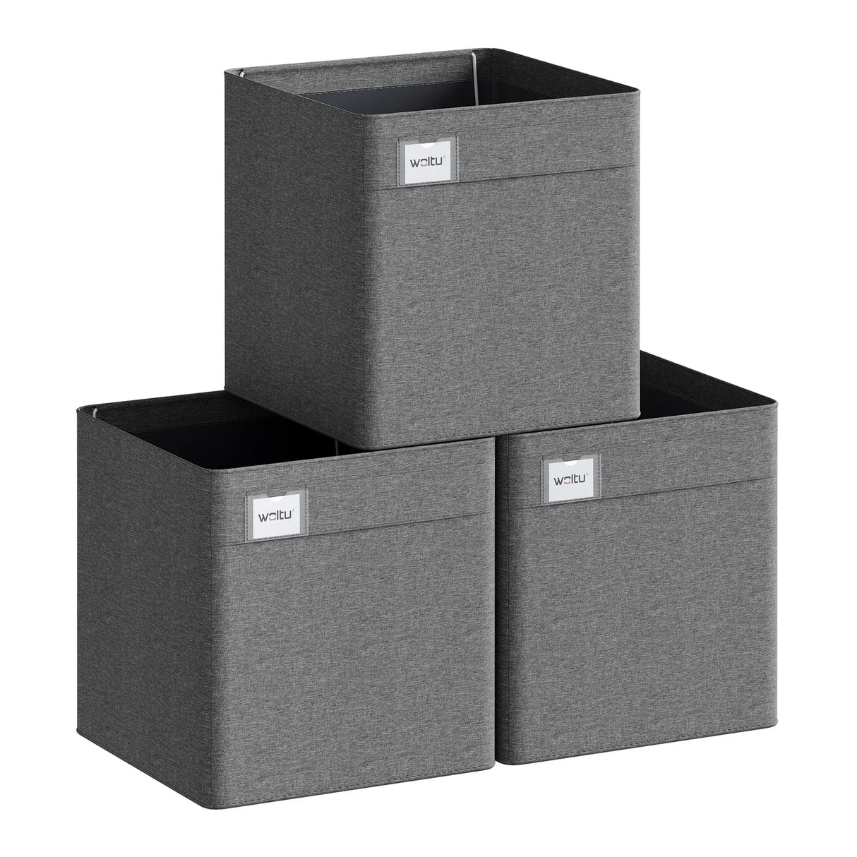 Set van 3 of 5 opvouwbare stoffen opbergdozen van BukkitBow, organizer cubes voor nette opslag en organisatie.