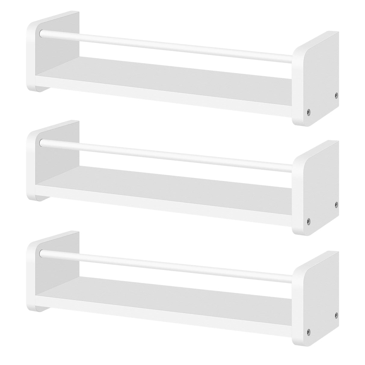 BukkitBow - Set van 3 Zwevende Wandplanken - Modern - Fotoplank - Wandrek voor Kinderkamer