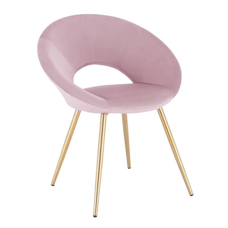 BukkitBow eetkamerstoel van fluweel met ergonomisch ontwerp en zithoogte van 47 cm, stijlvolle en veelzijdige zitplek.