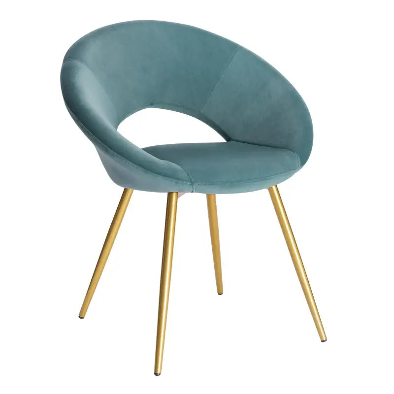 BukkitBow stijlvolle eetkamerstoel van fluweel met ergonomisch ontwerp en zithoogte van 47 cm, geschikt voor elke eetkamer.
