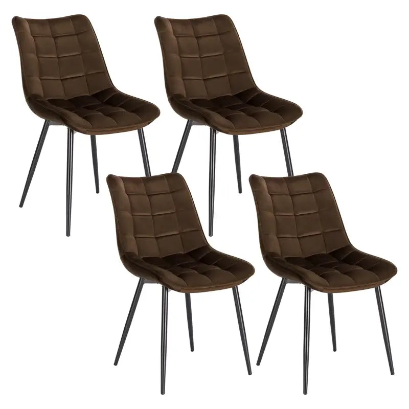 BukkitBow eetkamerstoel met kunstleren en fluwelen bekleding, metalen poten, afmetingen 85,5x46,5x40,5cm, 100kg draagvermogen.