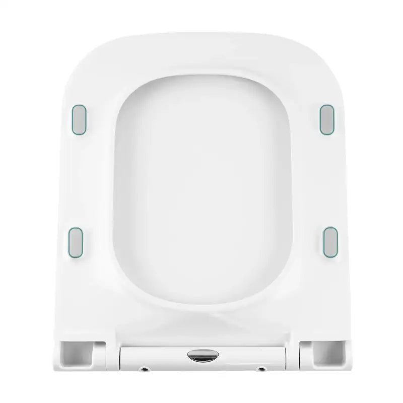 BukkitBow toiletbril met softclose, vierkante vorm, antibacterieel en premium kwaliteit, geschikt voor toiletzitting.