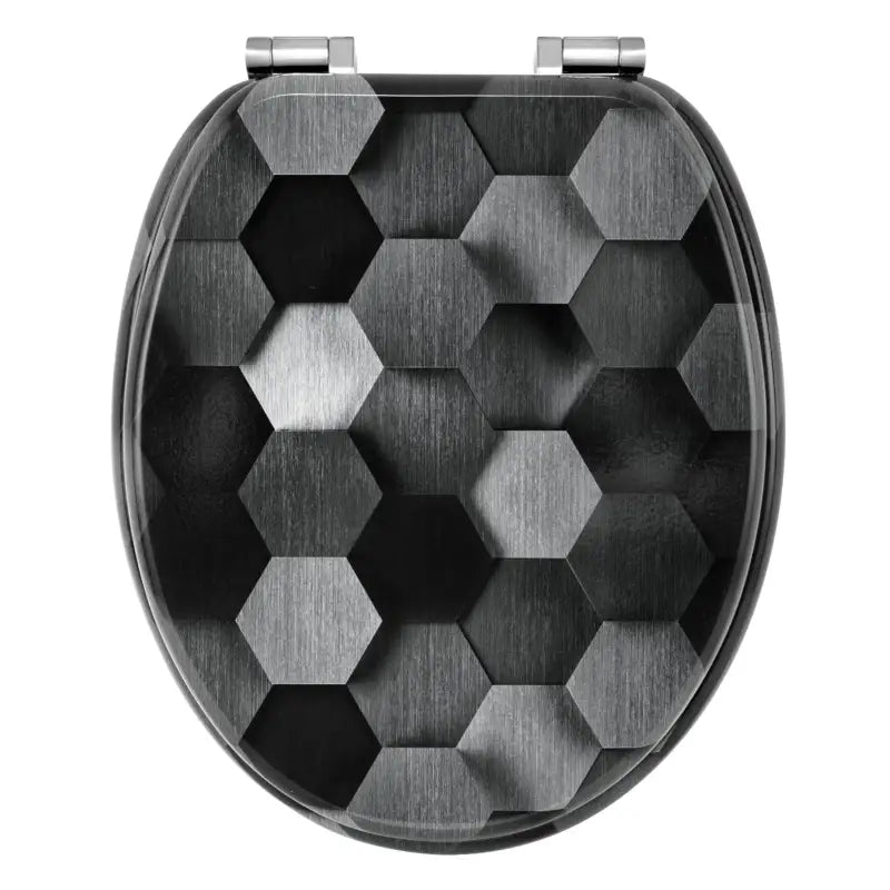 BukkitBow toiletbril met softclose, antibacterieel toiletzitting met print, geschikt voor comfort en hygiëne.