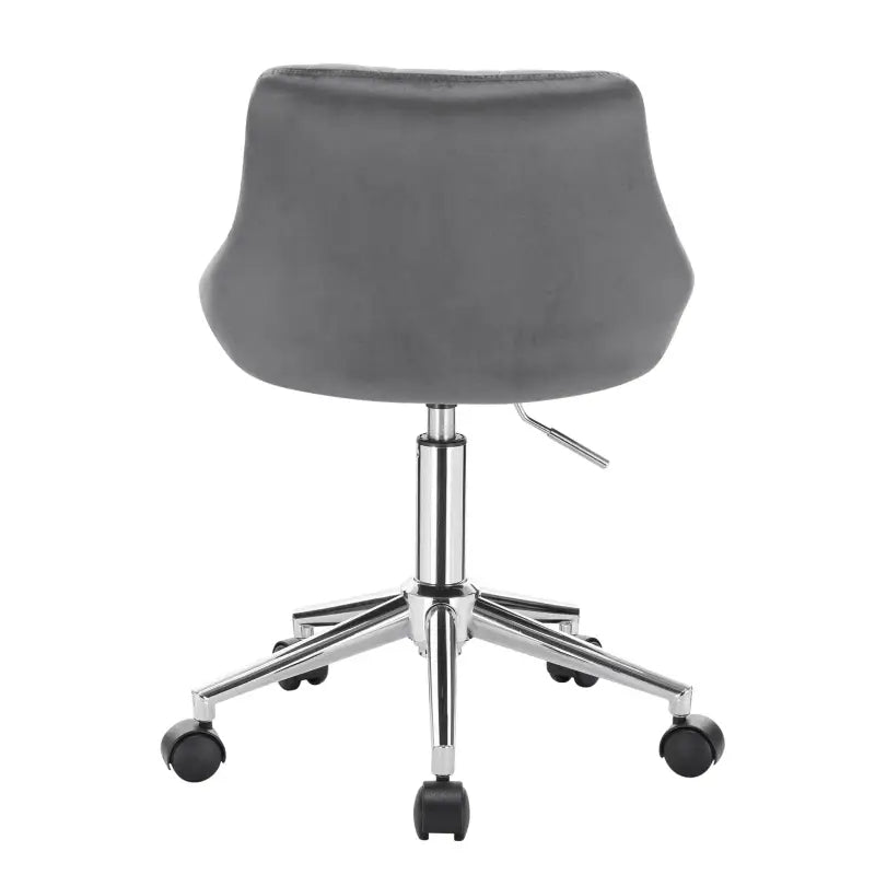 BukkitBow velvet bureaustoel voor kinderen, ergonomisch, hoogte verstelbaar, zachte fluwelen stof, geschikt voor studie en ontspanning