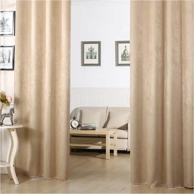 BukkitBow verduisterende gordijnen van 100% polyester met damast look, dik en set van 2 in verschillende maten