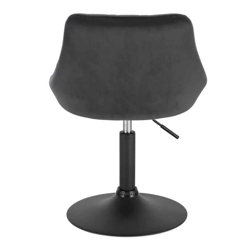 Verstelbare barkruk van BukkitBow met fluweel bekleding, metalen frame, ergonomisch ontwerp en rugleuning, zithoogte 42-58 cm.