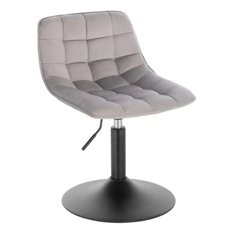 BukkitBow verstelbare barkruk van fluweel met staalframe, ergonomisch ontwerp en rugleuning, zithoogte 38-49,5cm, maximaal 120kg.