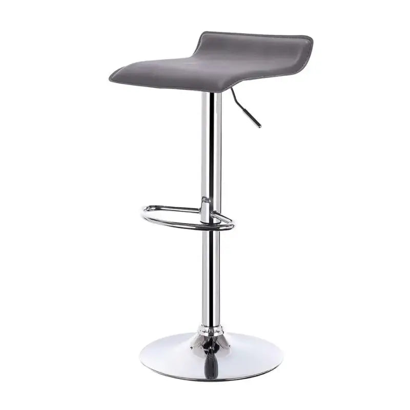 BukkitBow verstelbare barkruk met kunstlederen zitting, chroom frame, 62-84 cm hoog, 360° draaibaar, modern design