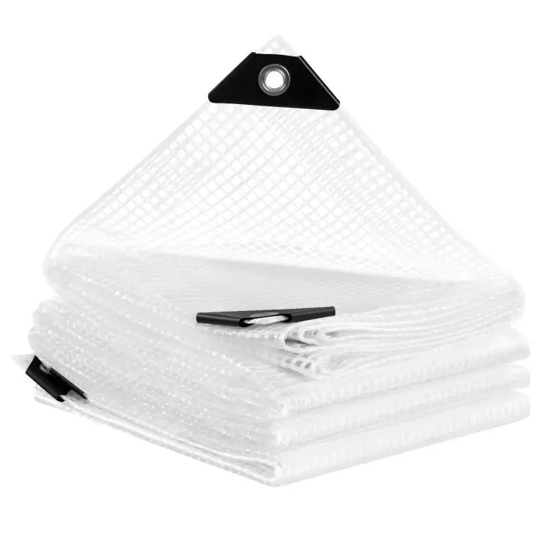 Transparant waterdicht BukkitBow afdekzeil met aluminium oogjes, UV- en weerbestendig, 140g/m², diverse maten