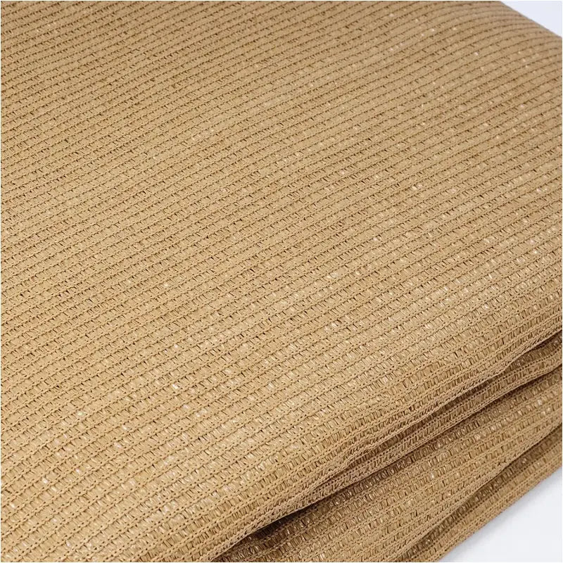 BukkitBow zonnescherm schaduwzeil in grijs, crème of zand, driehoek, vierkant of rechthoek, 180g/m² HDPE met UV-bescherming 50+.