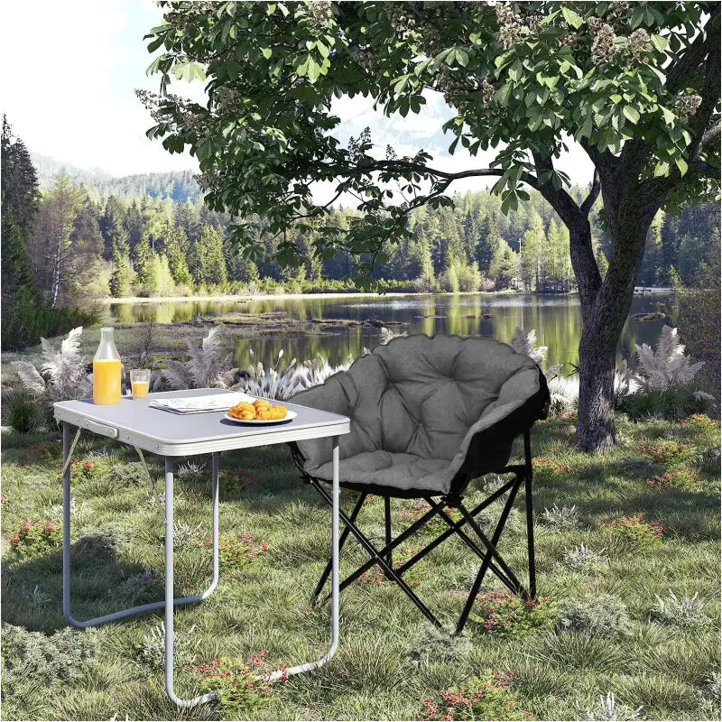 BukkitBow - Campingstoel - Gevoerde Linnen - Oxford stof