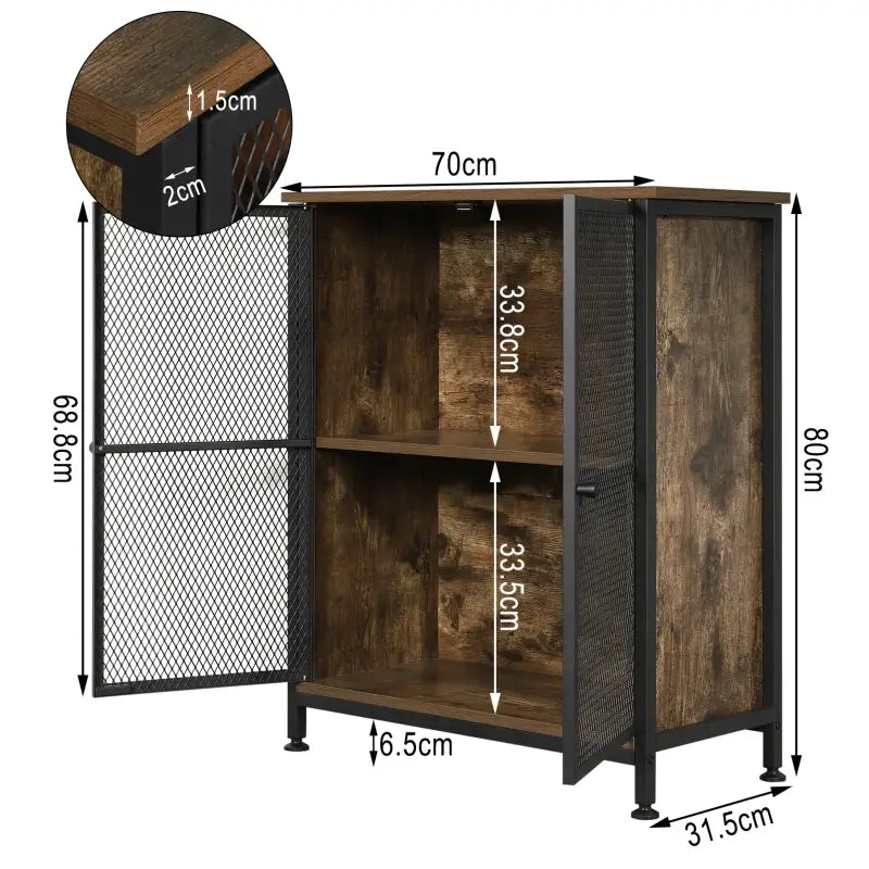 BukkitBow - Industriële Dressoir - Ruime Opbergruimte