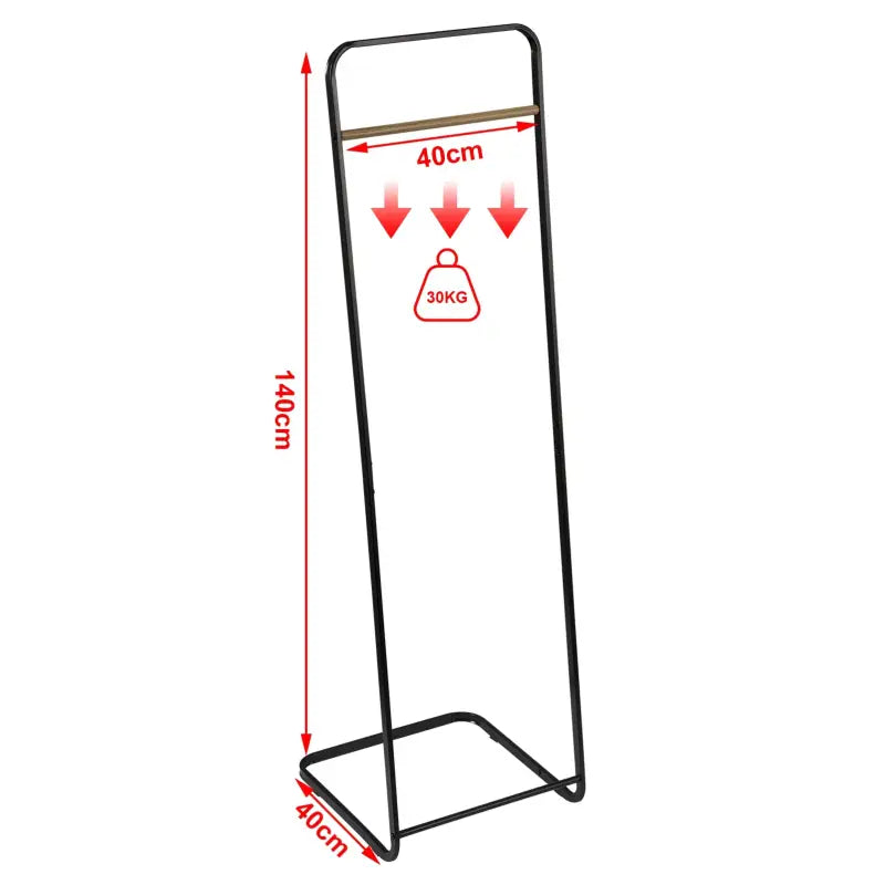 BukkitBow - Kapstok met Eiken Rail - Sterk en Stevig Frame