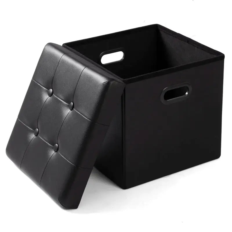 BukkitBow - Opbergpoef - Lederen / Fluwelen Poef