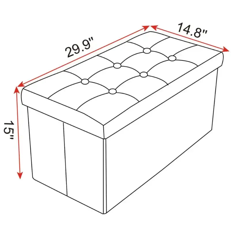 BukkitBow - Poef / Opbergkist met Ruime Opslagruimte